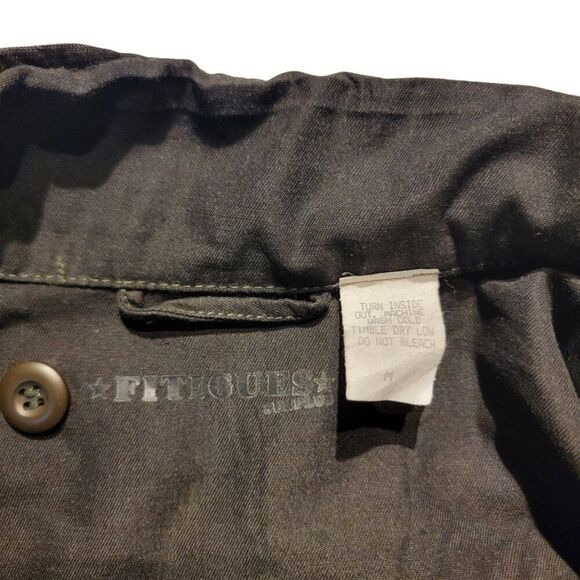 *RARE Vintage* FITIGUES SURPLUS Sleeveless Jacket Mens/Unisex M Military Grunge - Picture 3 of 16